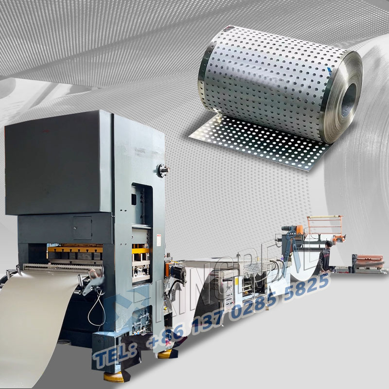 Maszyna do perforacji i przewijania zwojów arkuszy