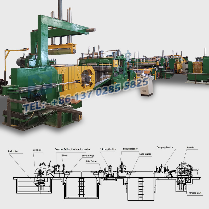 Maszyna do cięcia wzdłużnego cewek ze stali nierdzewnej